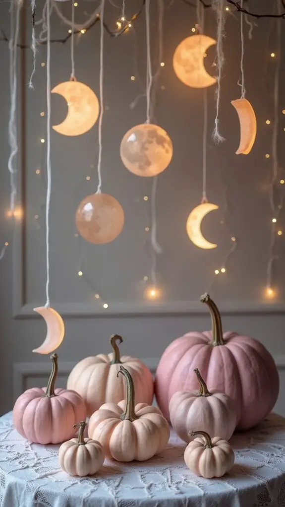 luminous moon phase decor
