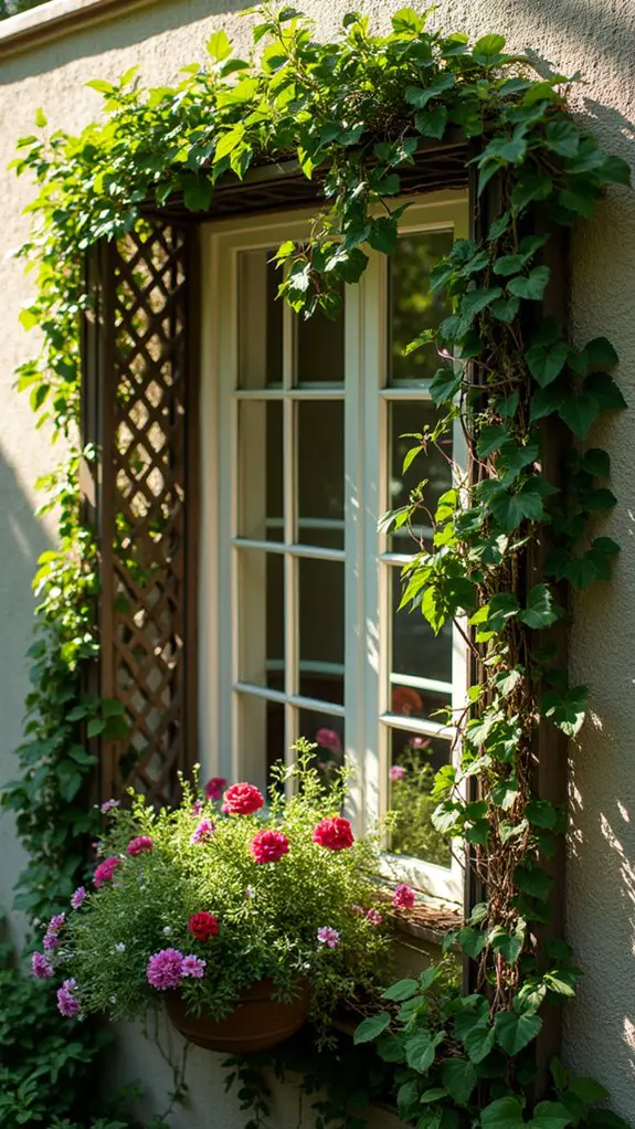 lush green privacy barrier