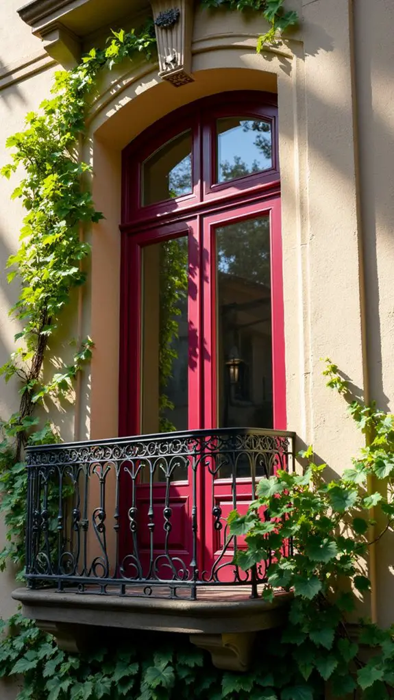 luxurious elegant burgundy accents