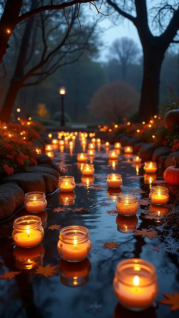 magical floating candle ambiance