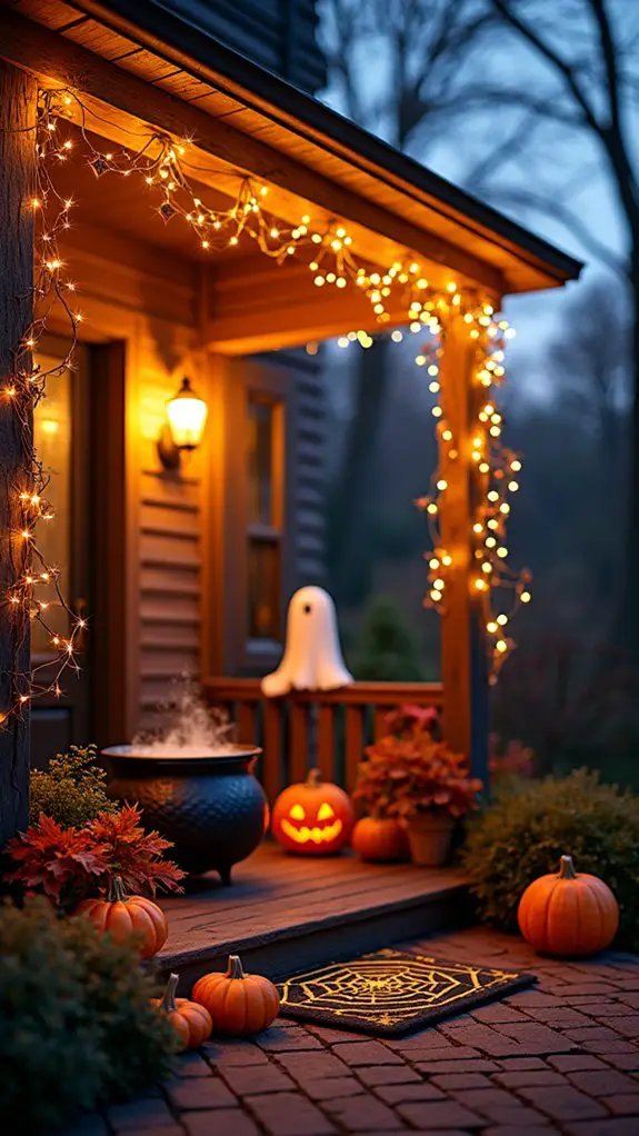 magical halloween porch lights
