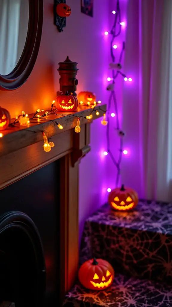 magical halloween string lights