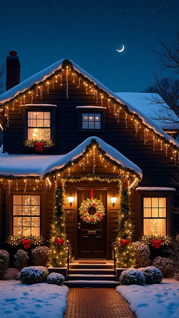 magical holiday light projections