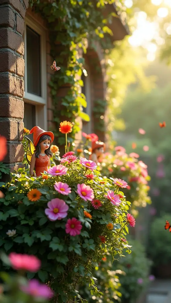 magical miniature garden scene
