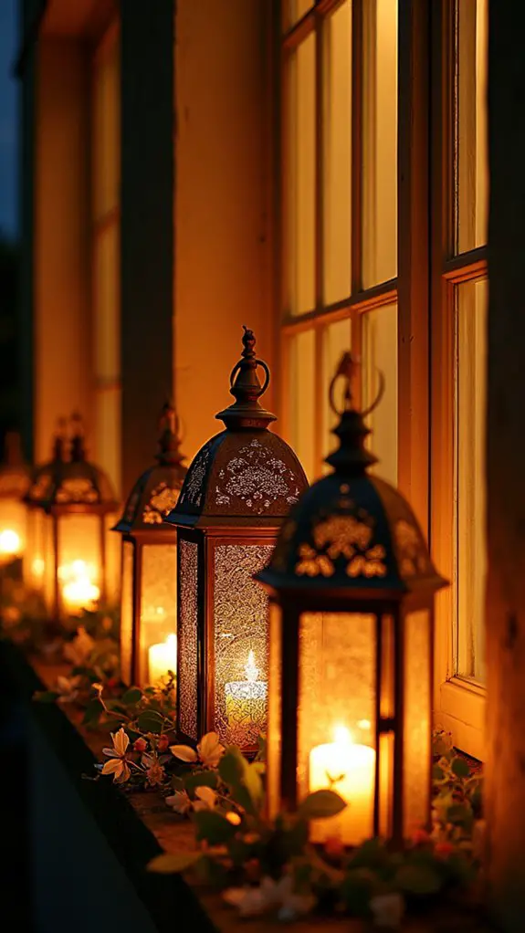 magical outdoor lantern ambiance