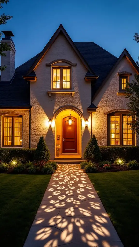 magical outdoor lighting display