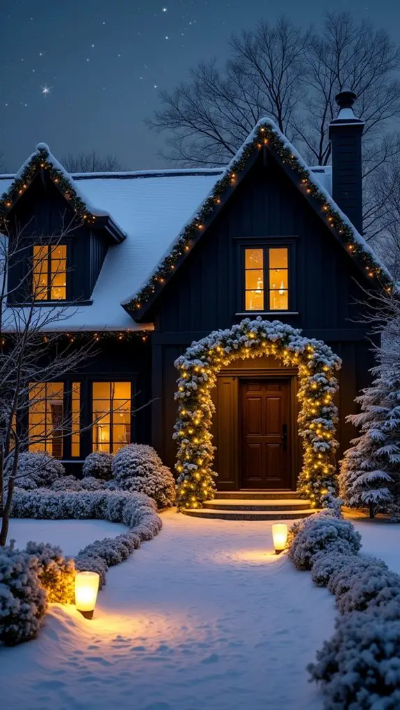 magical winter wonderland pathway