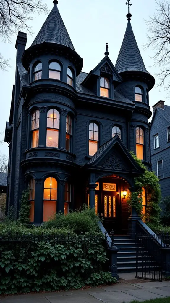 majestic black victorian spires