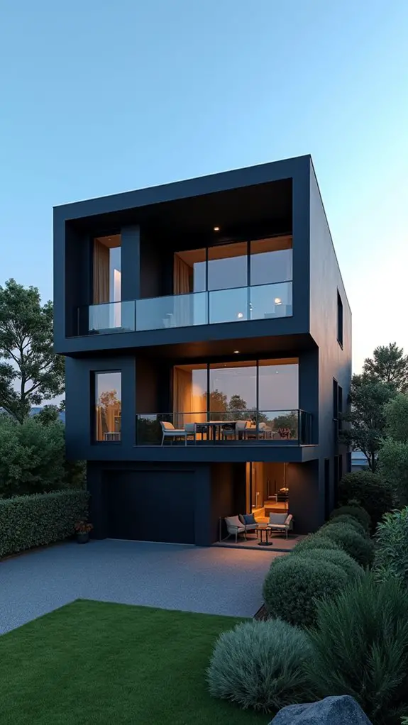 matte black elegance and contrast