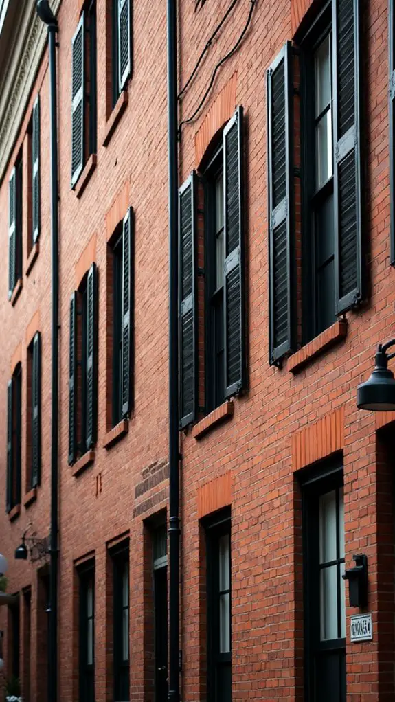 minimalist black white shutters