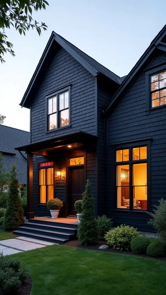 modern black cape cod