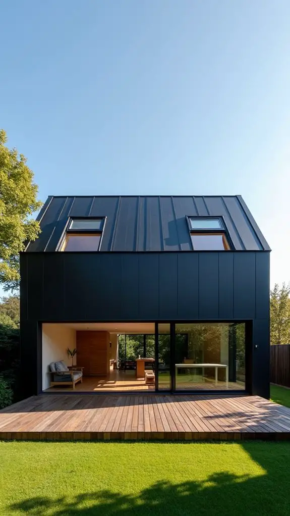 modern black home design