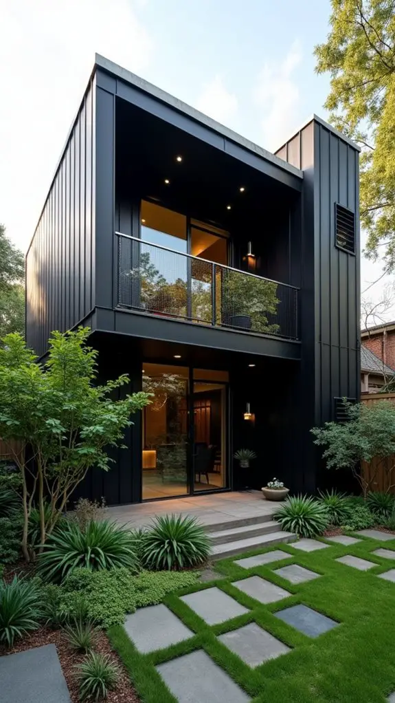 modern black home design