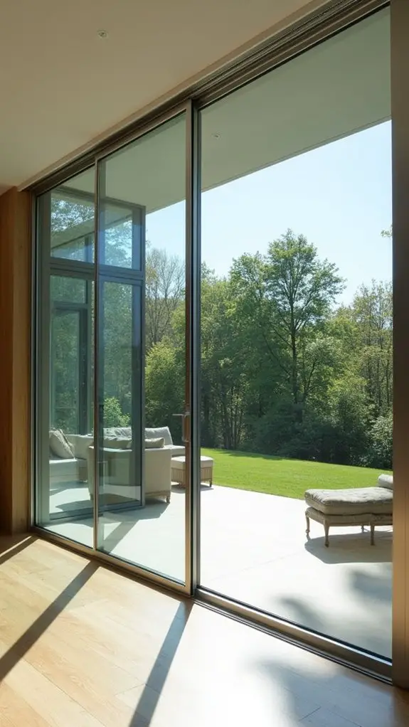 modern floor to ceiling windows