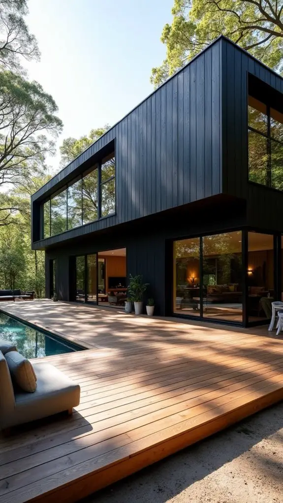 modern minimalist outdoor living