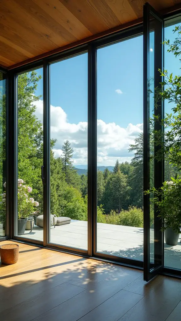 modern sliding glass windows