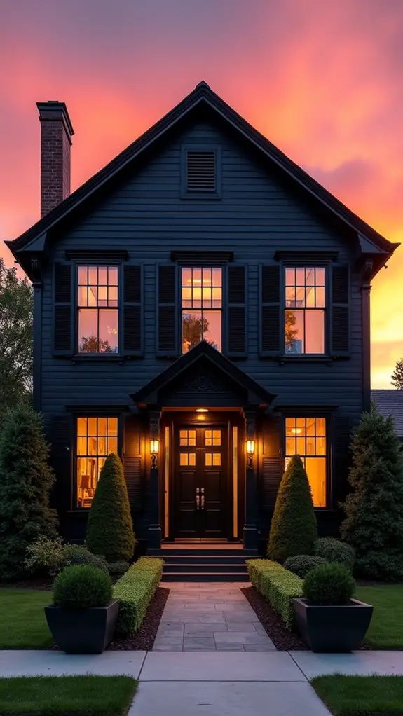 modern touches enhance colonial