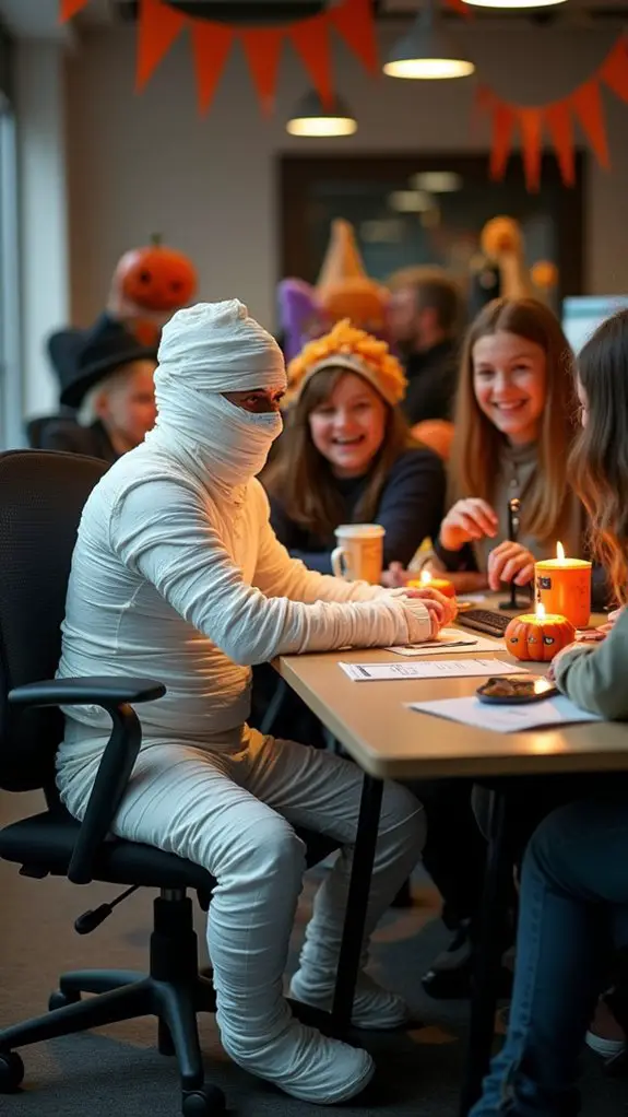 mummified workspace boosts spirit