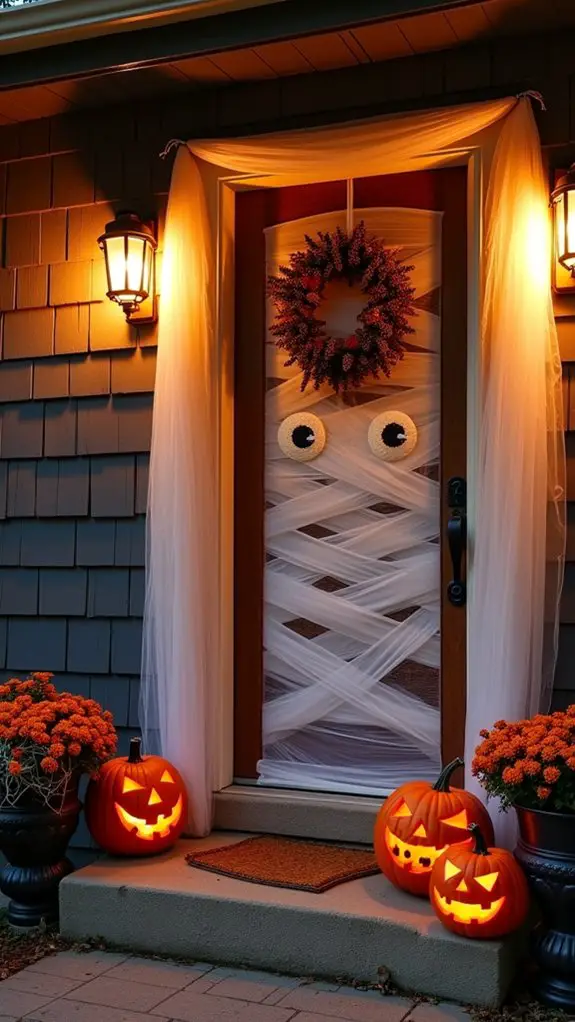 mummy door wraps decoration
