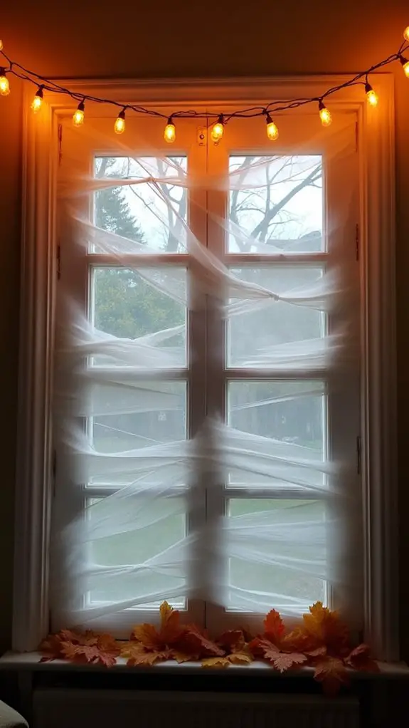 mummy themed window decorations