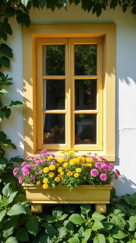 muted yellow enhances curb appeal