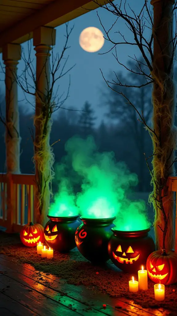 mysterious cauldrons enhance ambiance