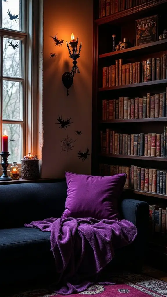mysterious cozy reading nook