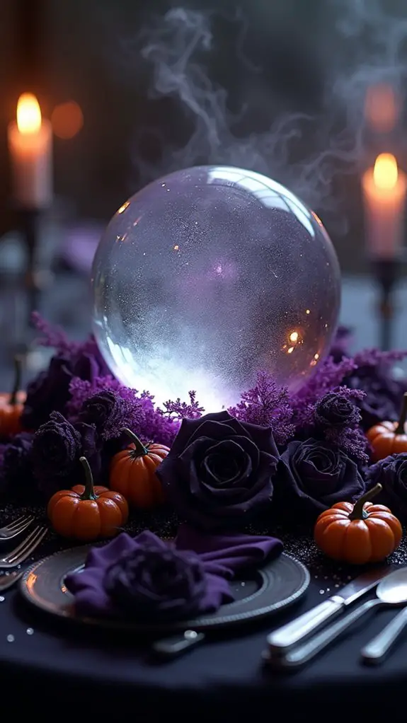 mysterious crystal ball decor
