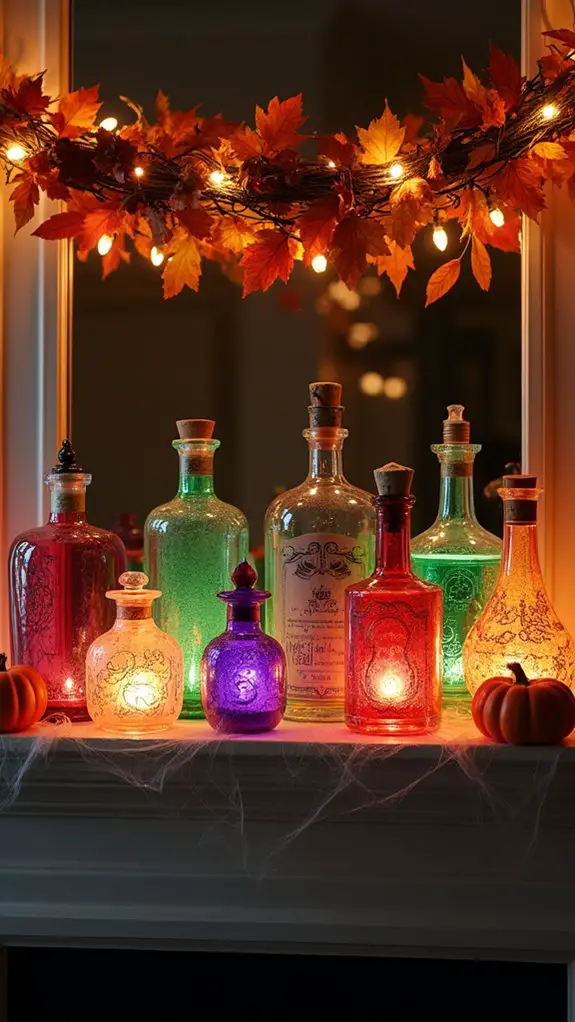 mystical potion bottle display
