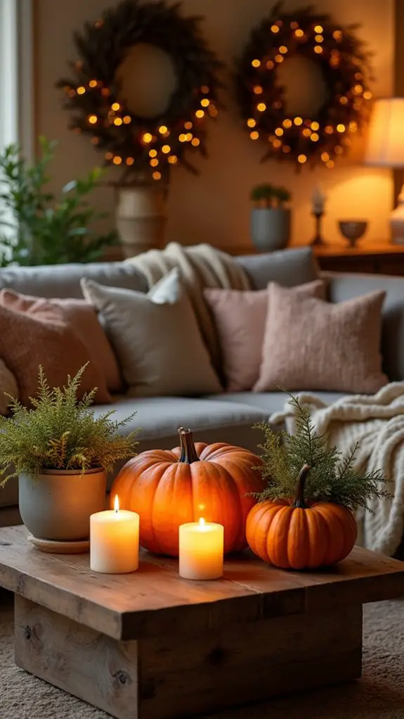 natural halloween decor accents