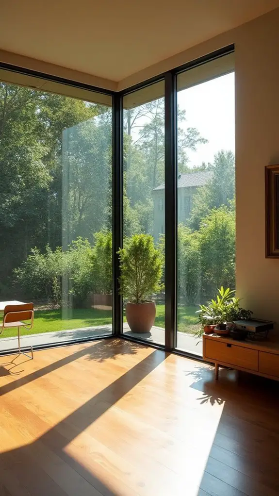natural light in corners