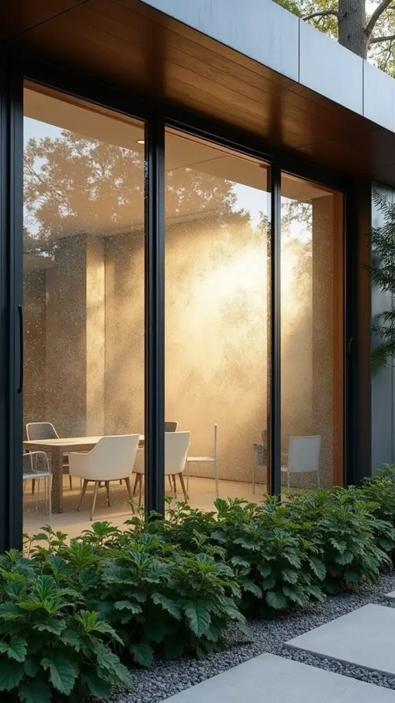 natural light modern privacy
