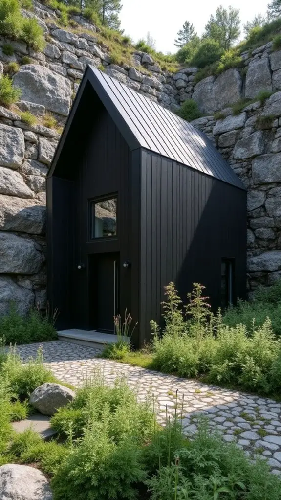 nature inspired black retreat