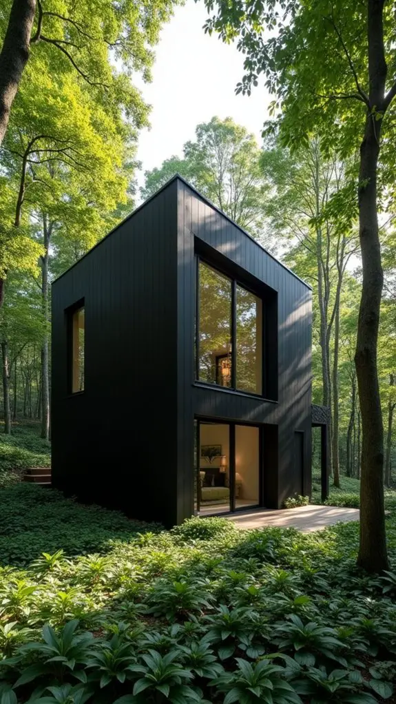 nature integrated black house