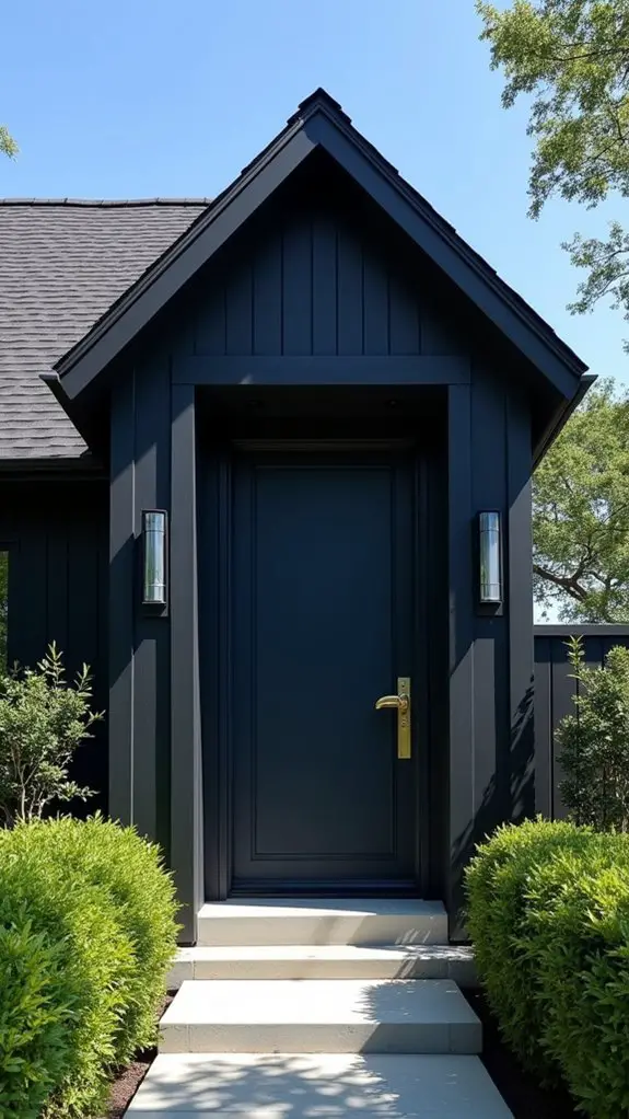 nautical navy door elegance