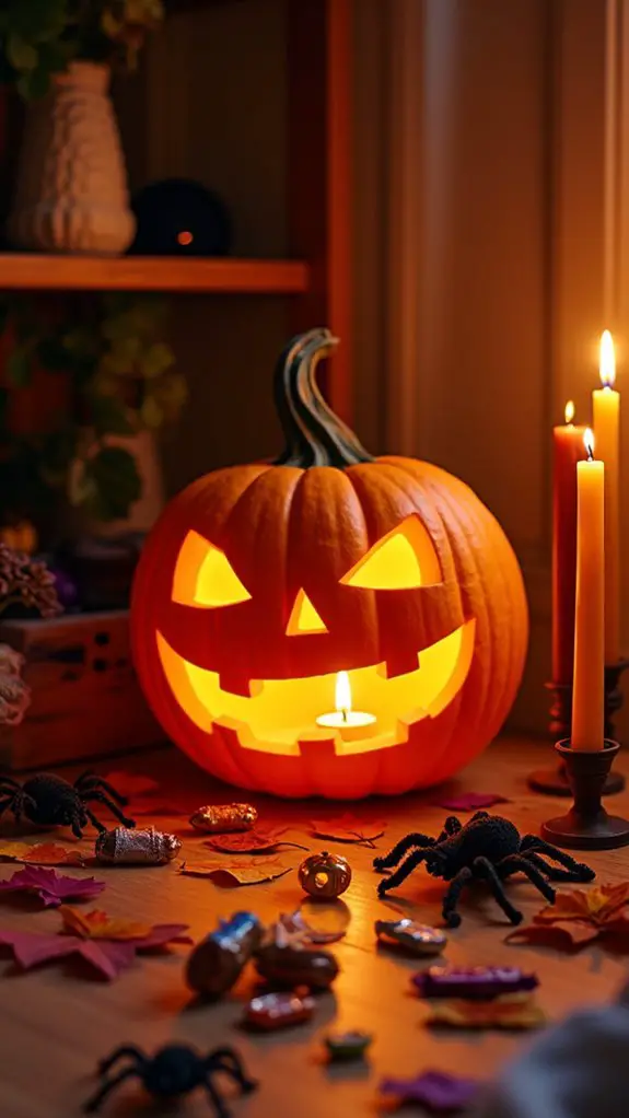 nostalgic autumn candle ambiance