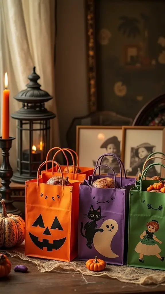 nostalgic halloween trick or treat bags
