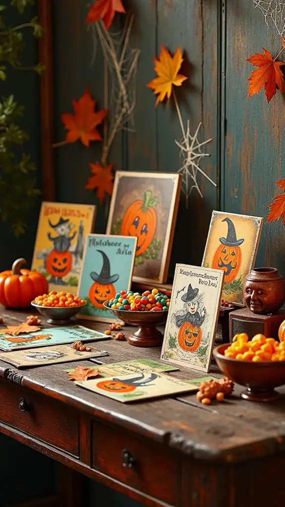 nostalgic vintage halloween postcards