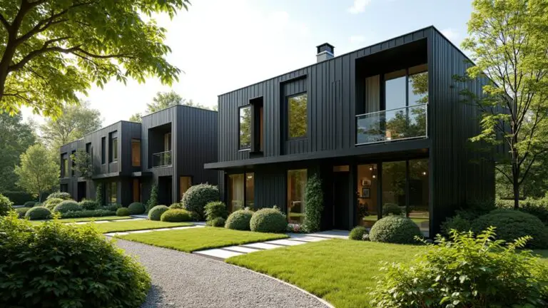 olive green and black exteriors