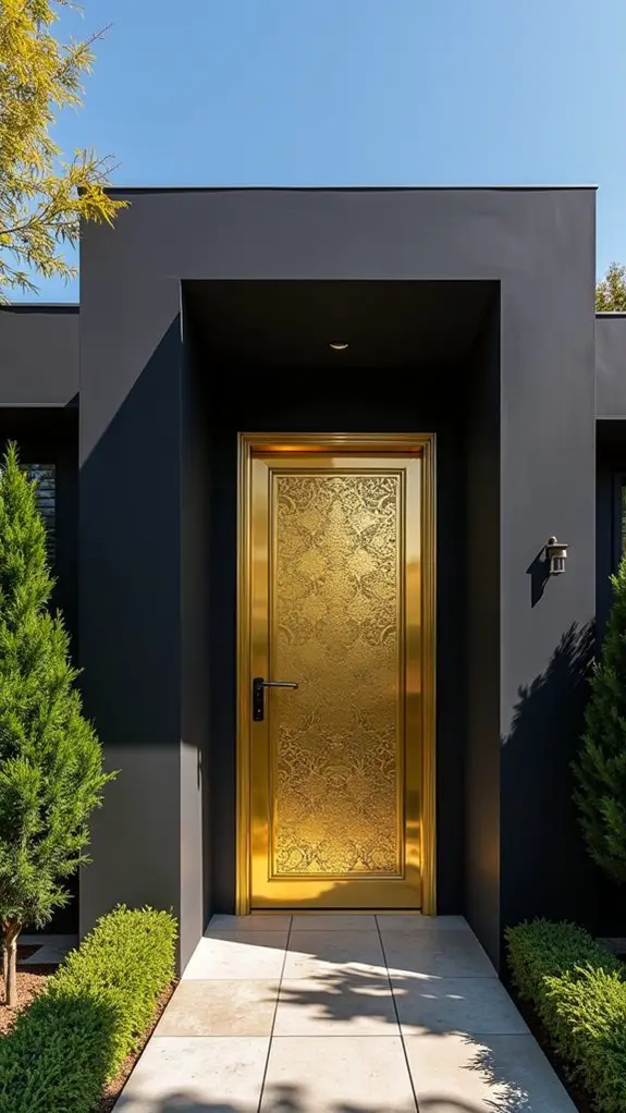 opulent gold door elegance