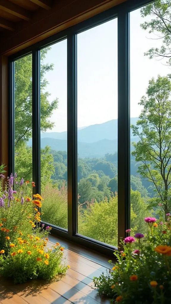 panoramic multi pane windows