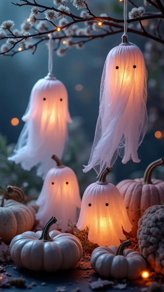 pastel ghost lantern decorations