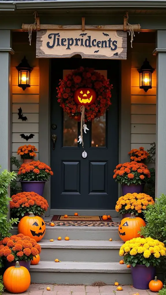 personalized festive halloween signs