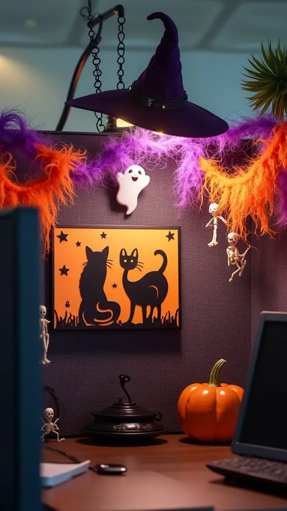 personalized halloween cubicle decoration