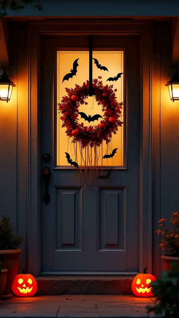 playful batty door hangers