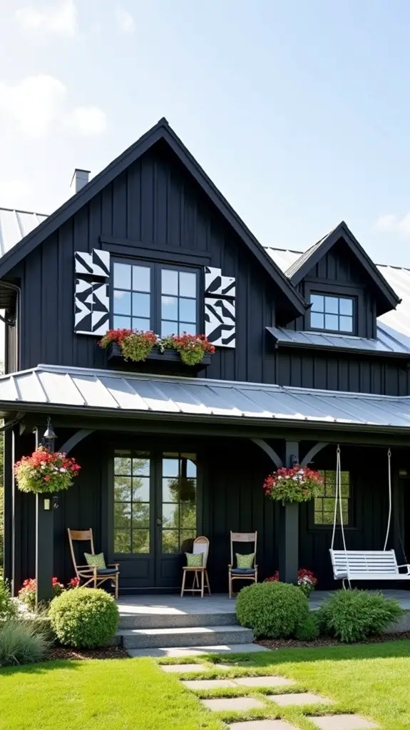 playful farmhouse exterior accents