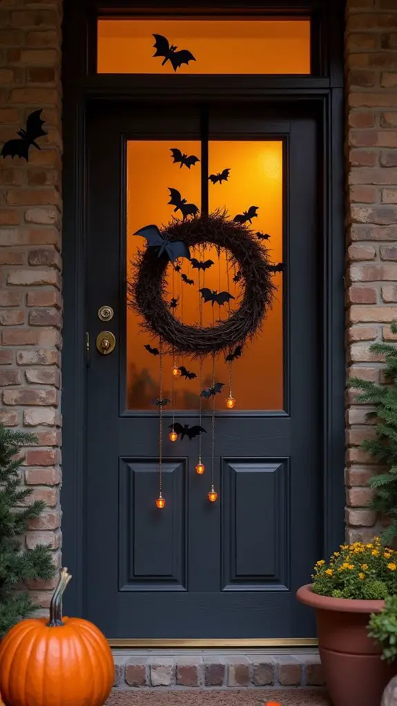 playful halloween bat decorations