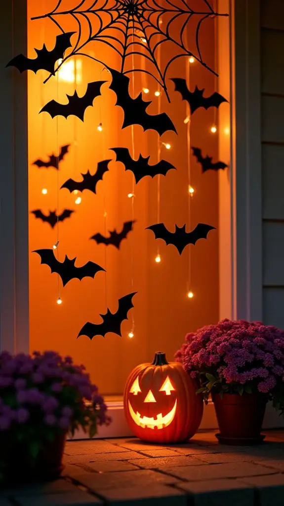 playful halloween bat decorations