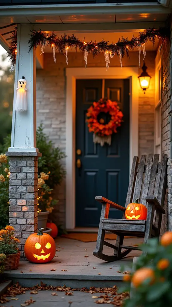 playful halloween ghost decor