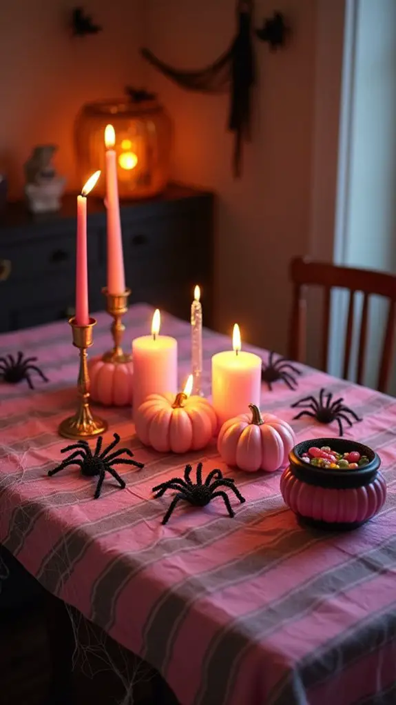 playful halloween table decor